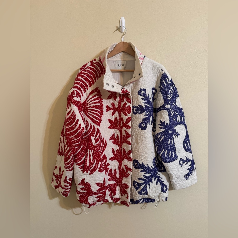 Sea New York Henrietta Print Quilted Jacket XS